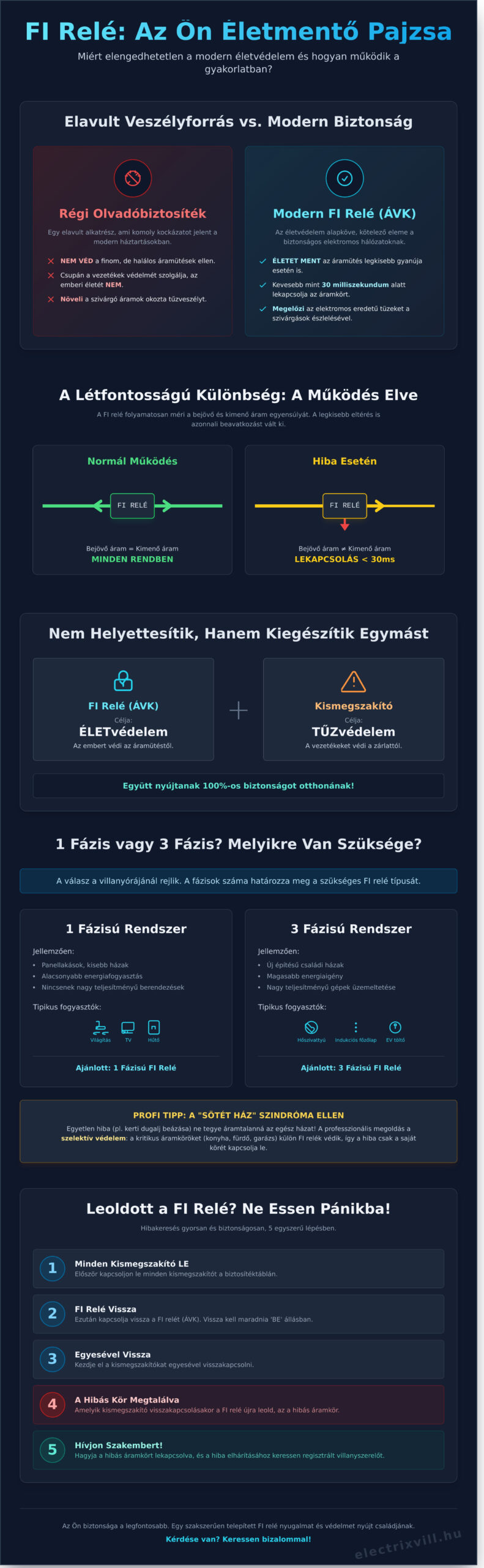 FI relé bekötése Kecskemét: Életvédelem és biztonság az otthonában