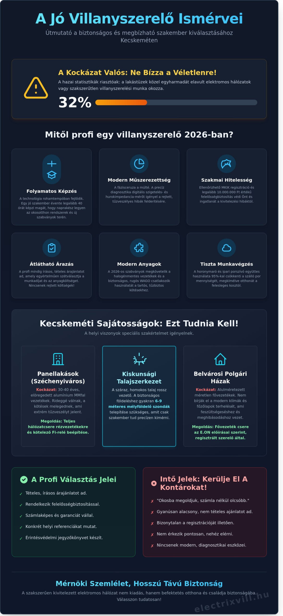 Jó villanyszerelő Kecskemét: Hogyan válasszunk megbízható szakembert 2026-ban?